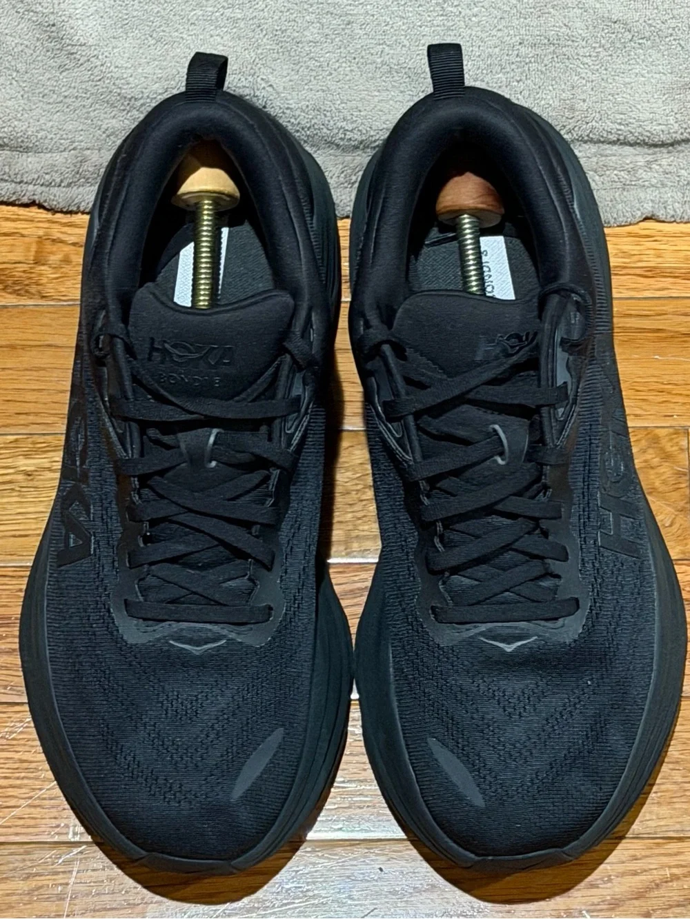 HOKA One One Bondi 8 Men’s 11.5 D Black Running Shoes Sneakers 1123202 BBLC